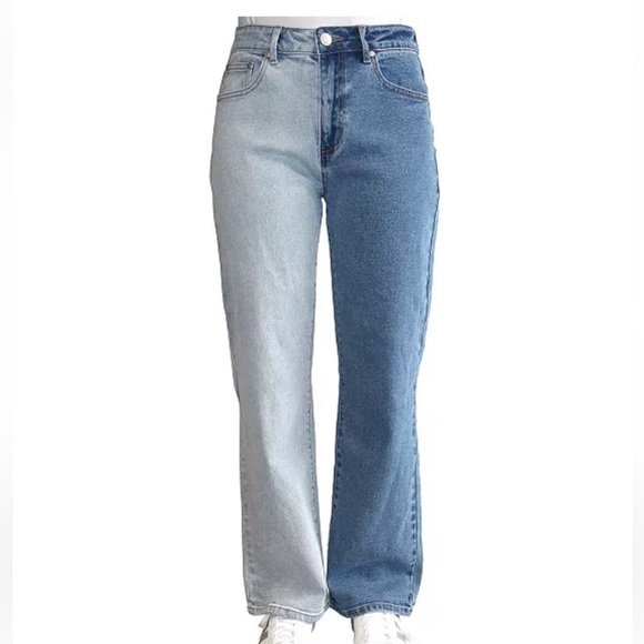 Juniors Almost Famous Two-Tone 90’s Jeans size 0 - Picture 2 of 11